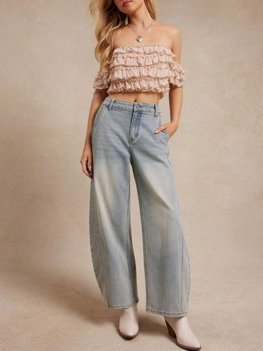 Lucero – Pantalón Denim Wide Light