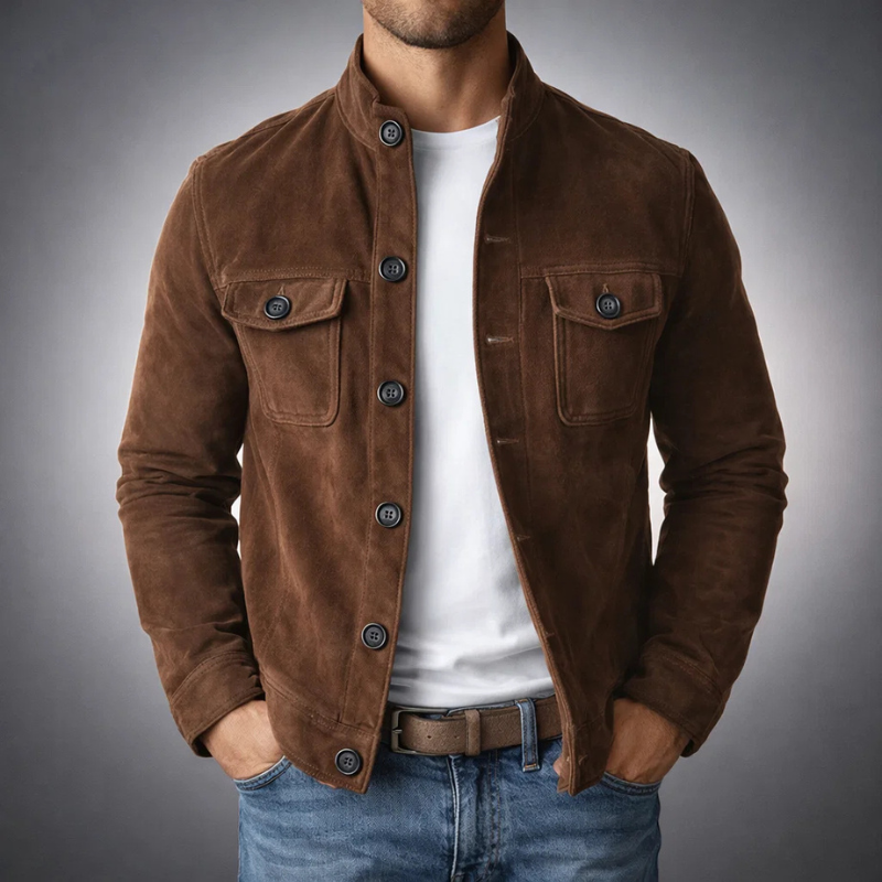 Tommaso | Cazadora Bomber de Ante Premium