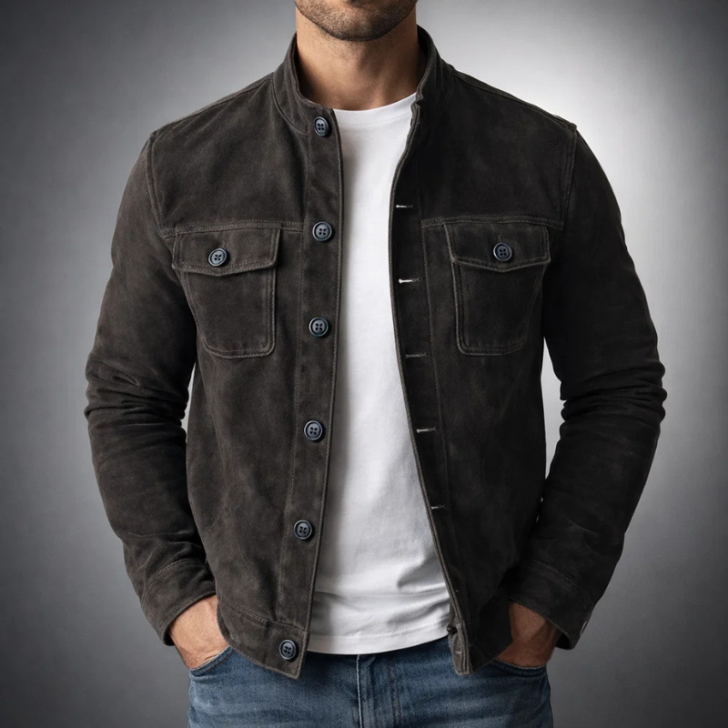 Tommaso | Cazadora Bomber de Ante Premium