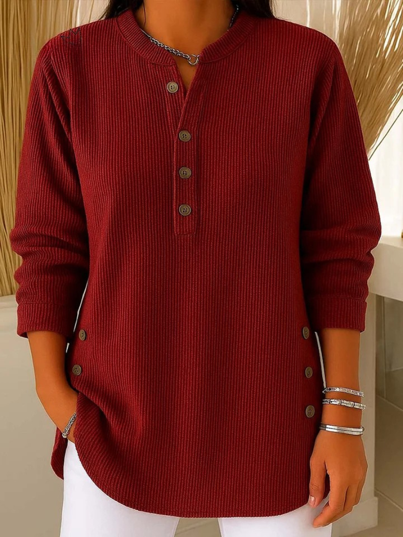 Nuria | Túnica Henley con Botones