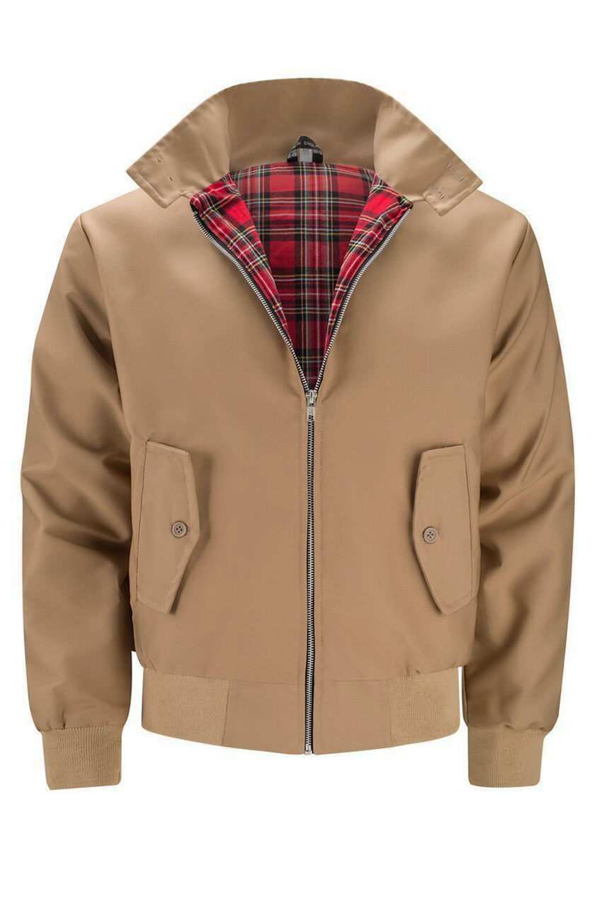 Harryson | Chaqueta Harrington con Forro Tartan