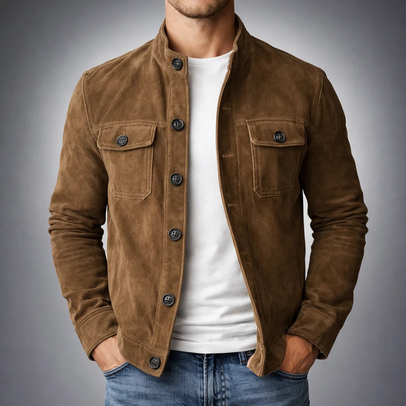 Tommaso | Cazadora Bomber de Ante Premium