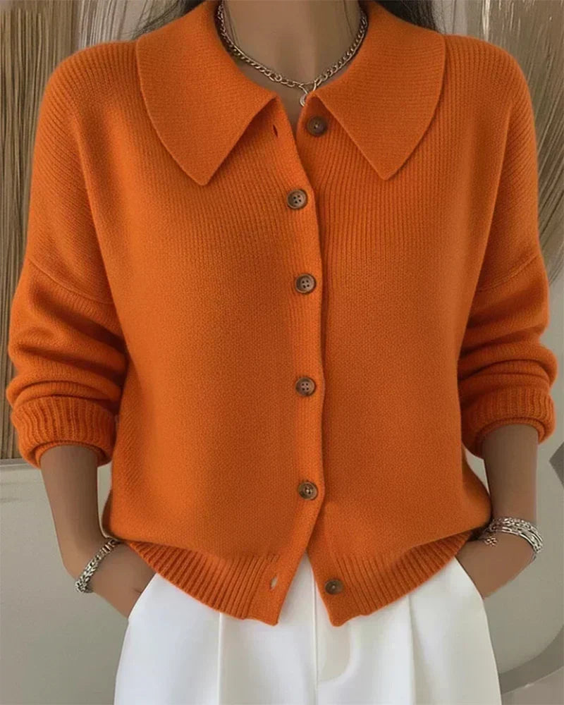 Vera | Cárdigan con Cuello Camisero