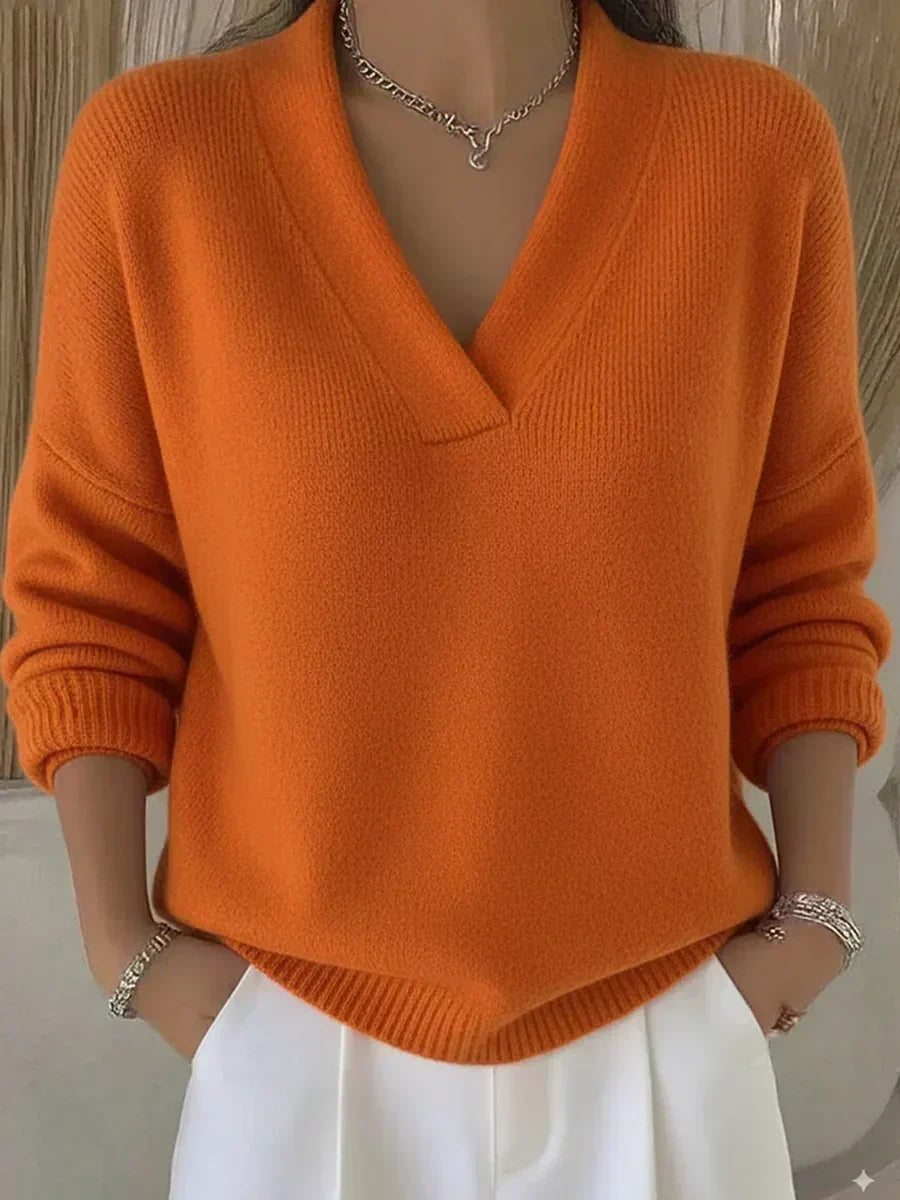 Viola | Jersey Suave con Escote de Pico