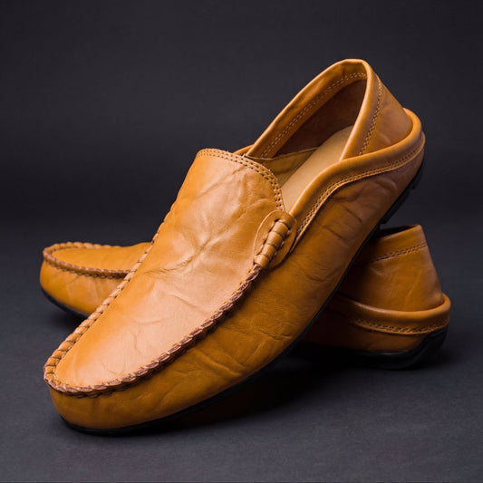 Álex | Mocasines Artesanales de Piel sin Cordones