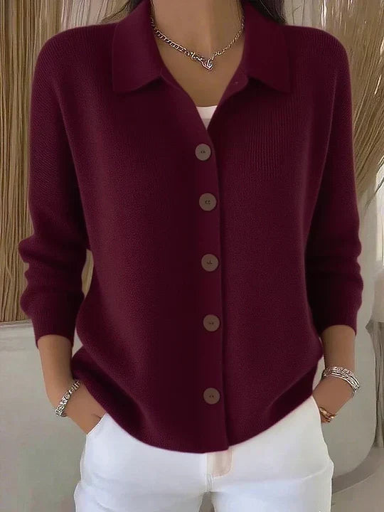 Sofía | Cárdigan con Cuello y Botones