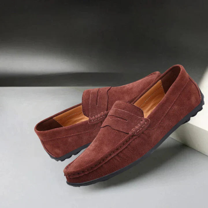 Ricardo | Mocasines de Ante de Estilo Sastre