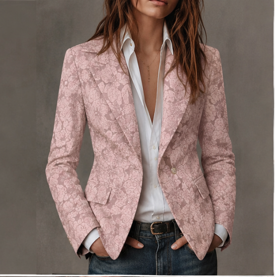 Lorena | Blazer Jacquard de Cachemira Entallado