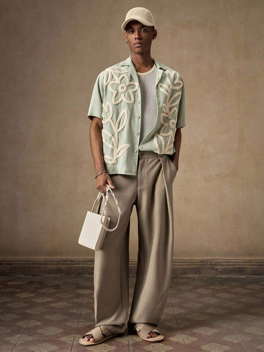 Rafael - Pantalón Chino Ancho con Pinzas
