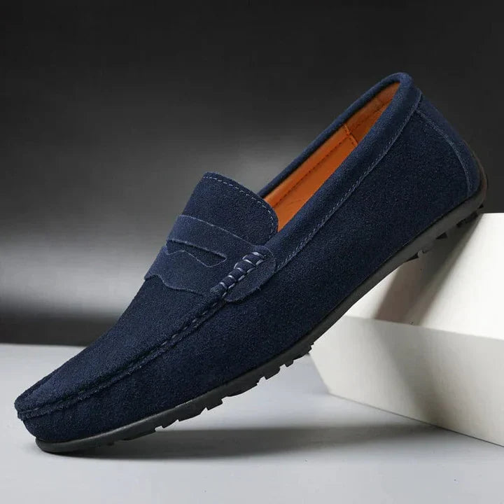 Ricardo | Mocasines de Ante de Estilo Sastre