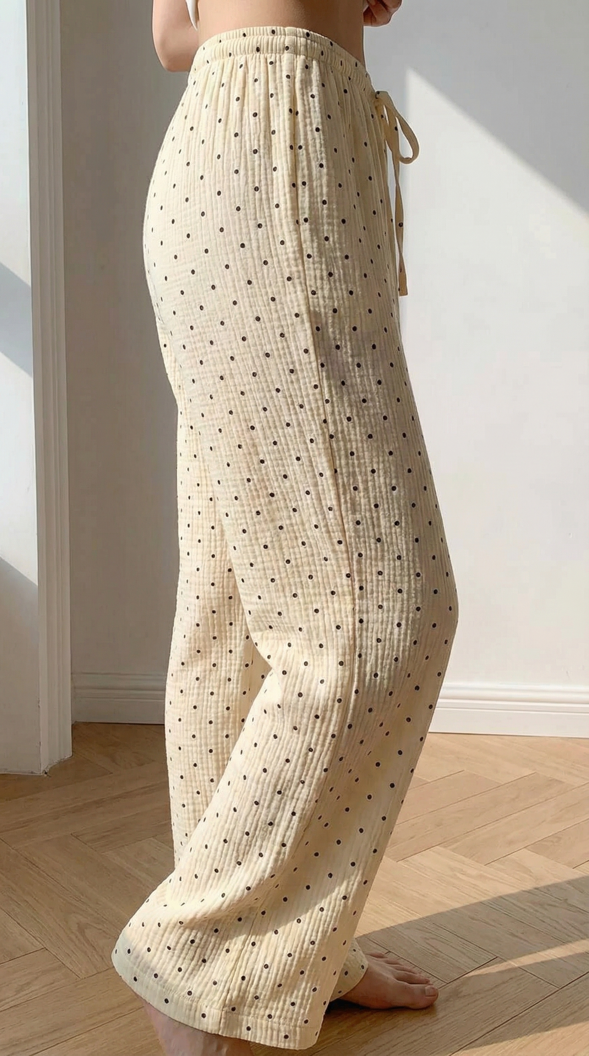 Alma – Pantalón Cotton Polka Dot