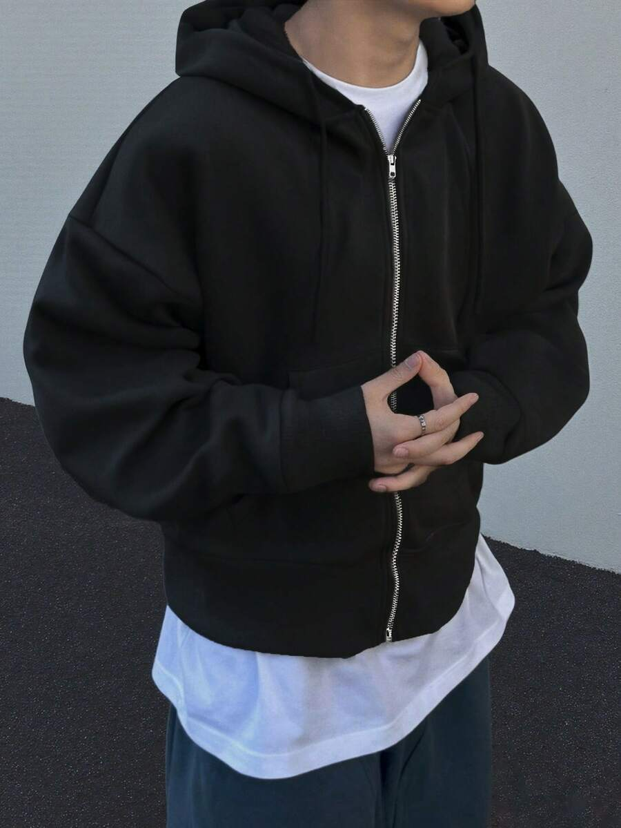 Hugo - Sudadera con Cremallera Estilo Minimalista