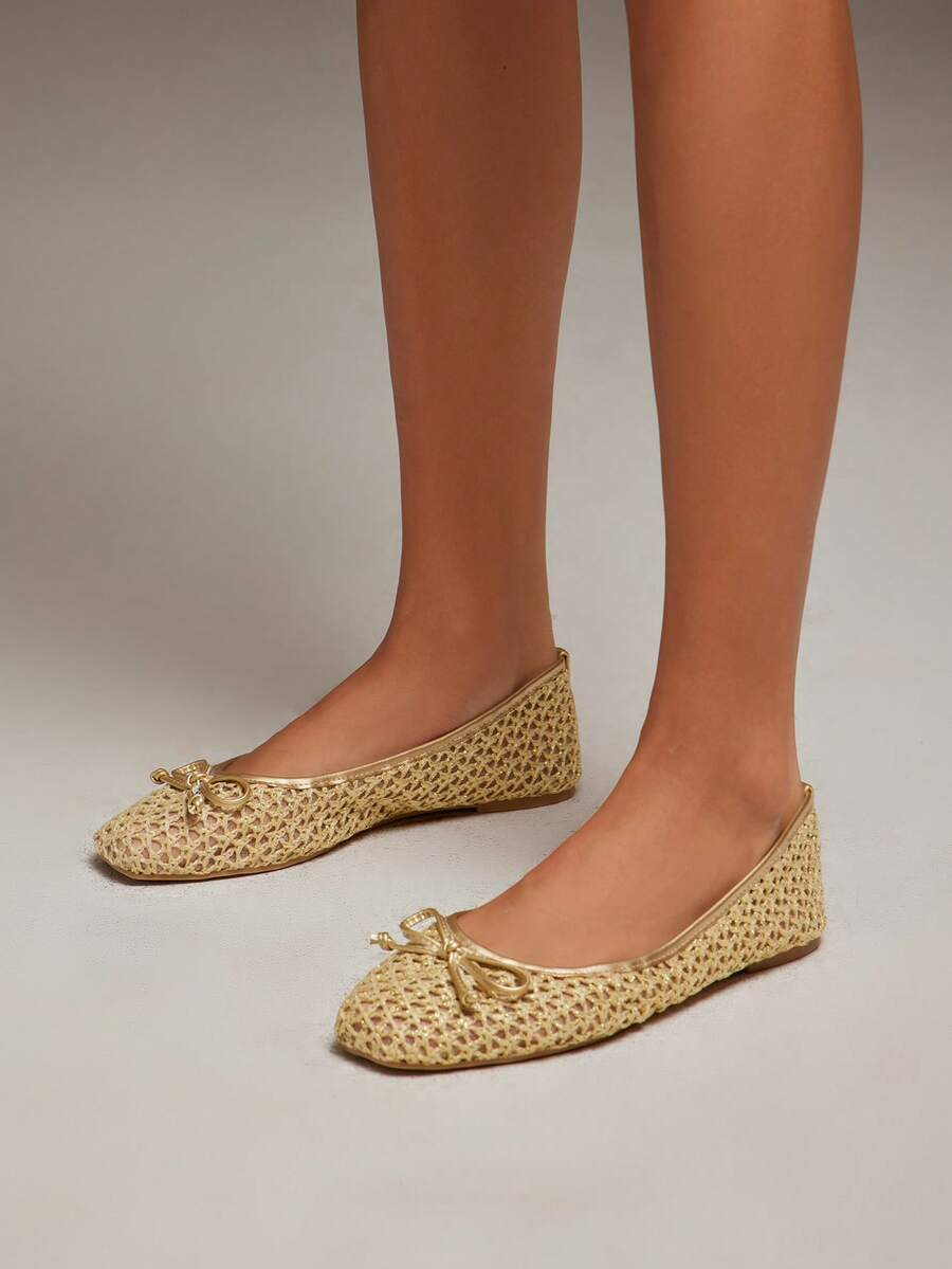 Valentina - Bailarina Crochet Dorada