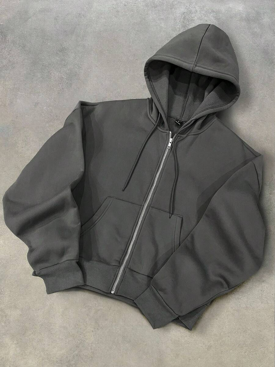Hugo - Sudadera con Cremallera Estilo Minimalista