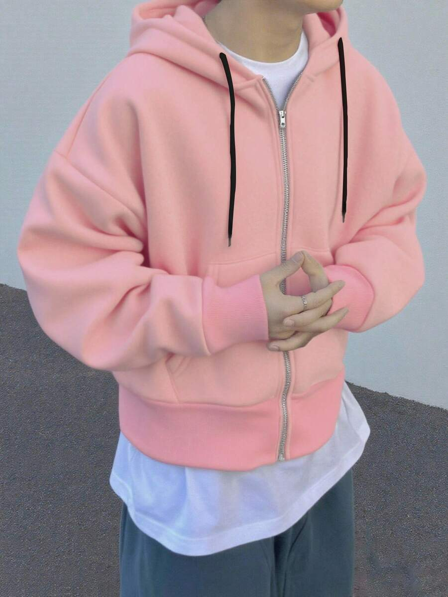Hugo - Sudadera con Cremallera Estilo Minimalista
