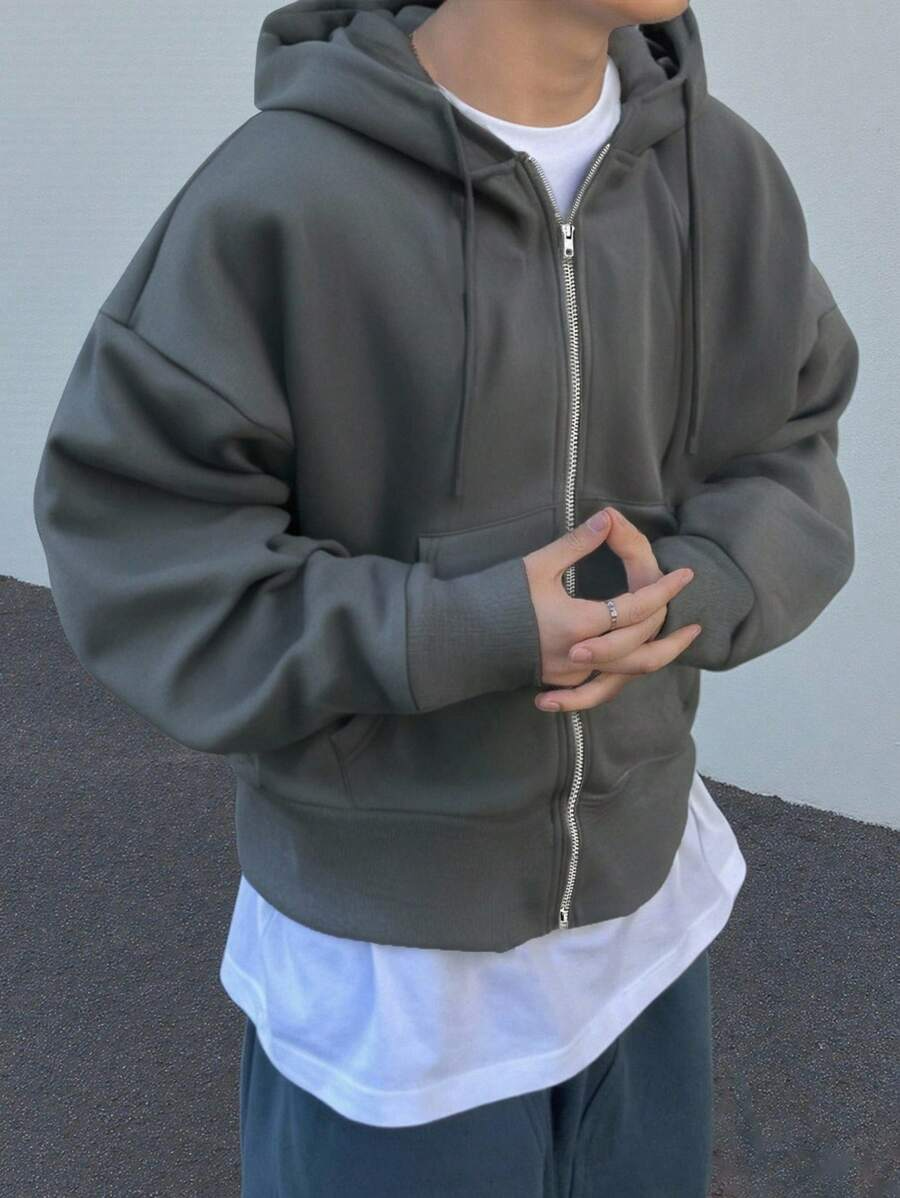 Hugo - Sudadera con Cremallera Estilo Minimalista