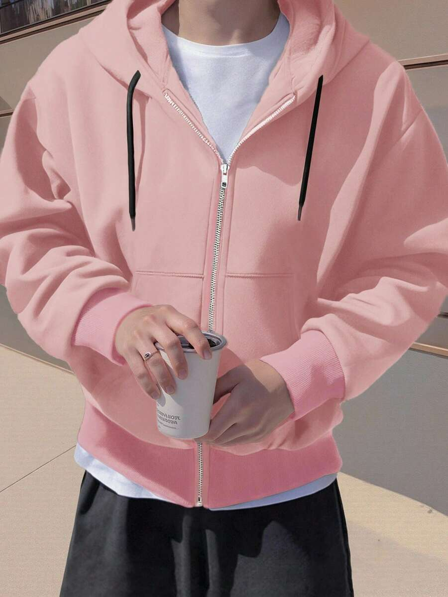 Hugo - Sudadera con Cremallera Estilo Minimalista