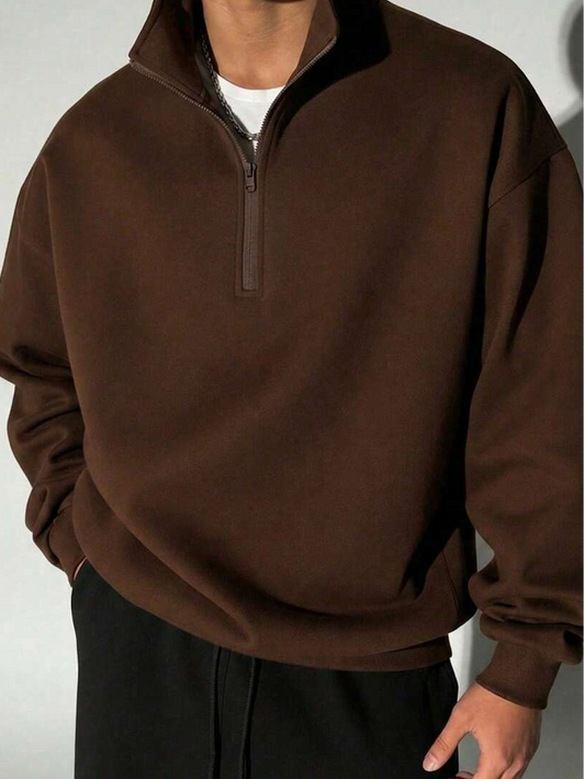 Mateo - Sudadera Cuello Alto con Cremallera