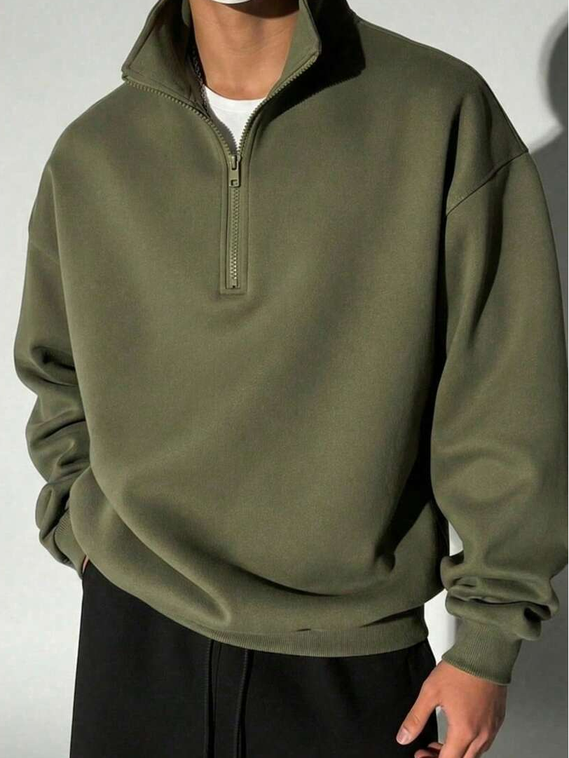 Mateo - Sudadera Cuello Alto con Cremallera