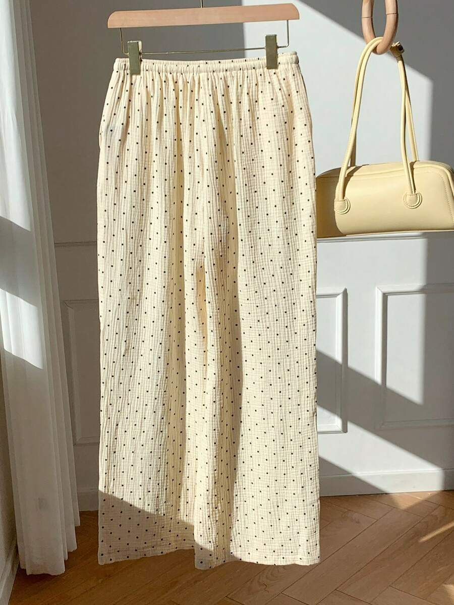 Alma – Pantalón Cotton Polka Dot