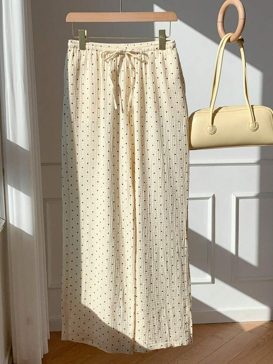 Alma – Pantalón Cotton Polka Dot