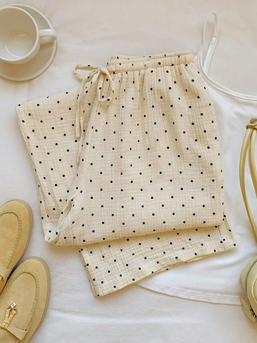 Alma – Pantalón Cotton Polka Dot