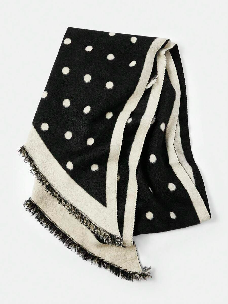 Valeria - Bufanda Reversible de Lunares