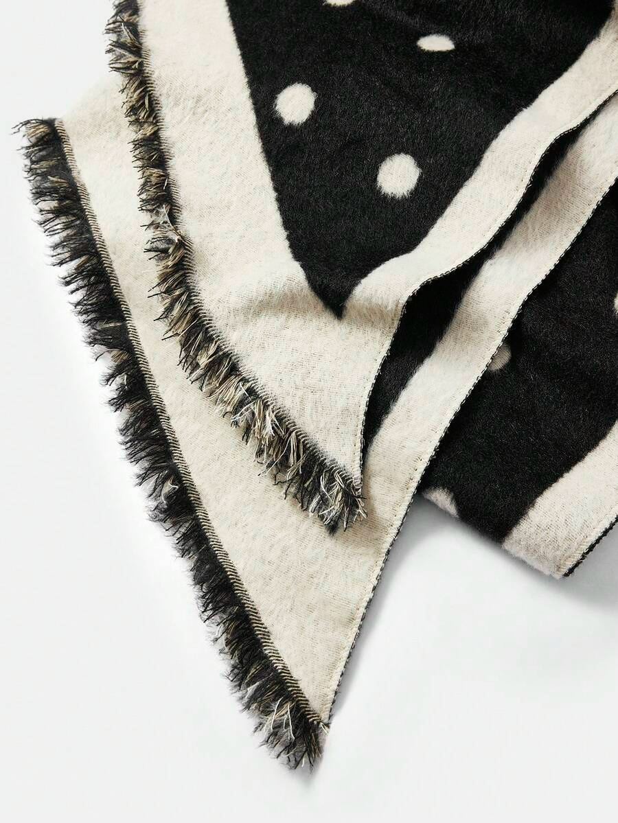 Valeria - Bufanda Reversible de Lunares