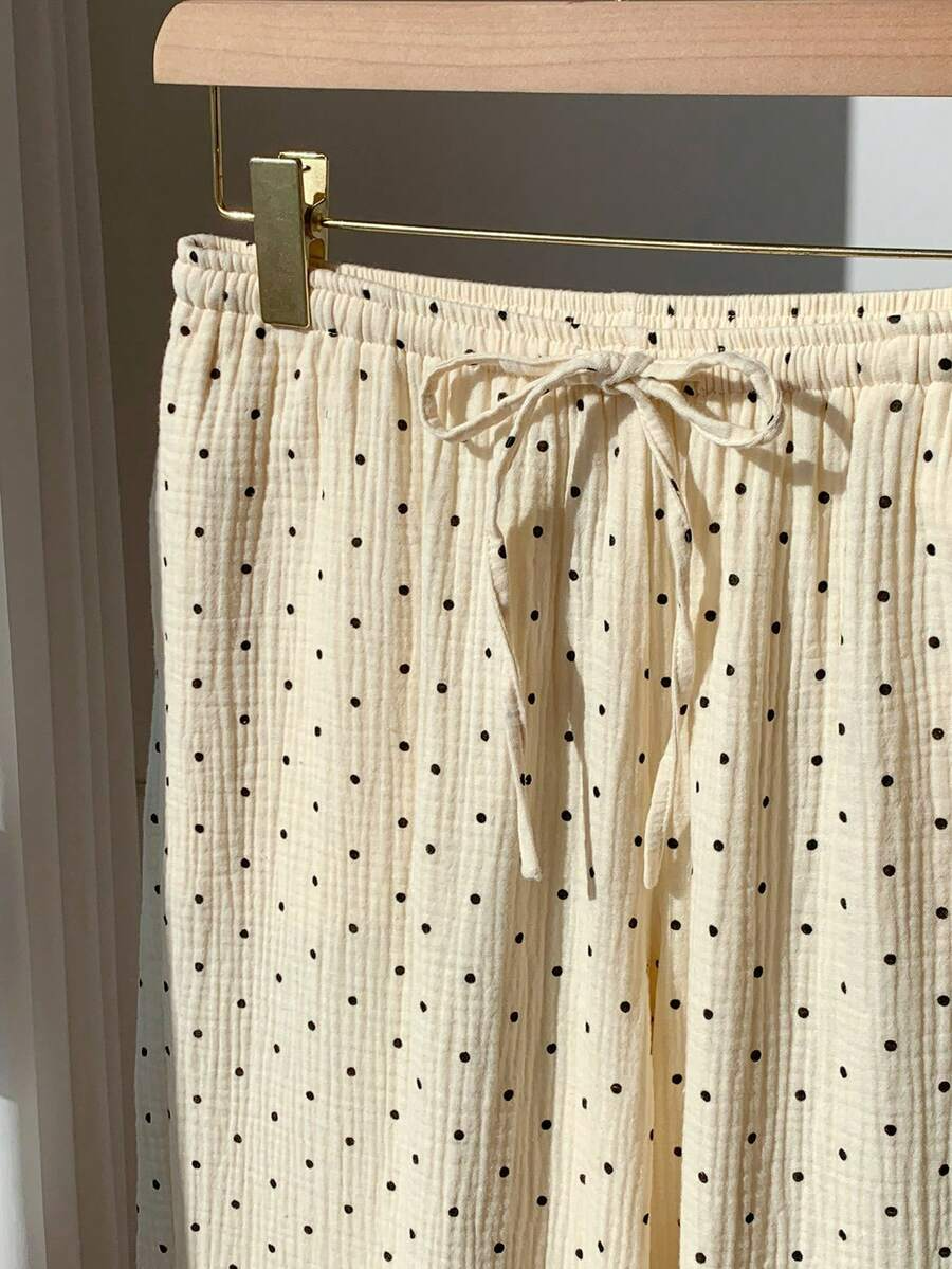 Alma – Pantalón Cotton Polka Dot