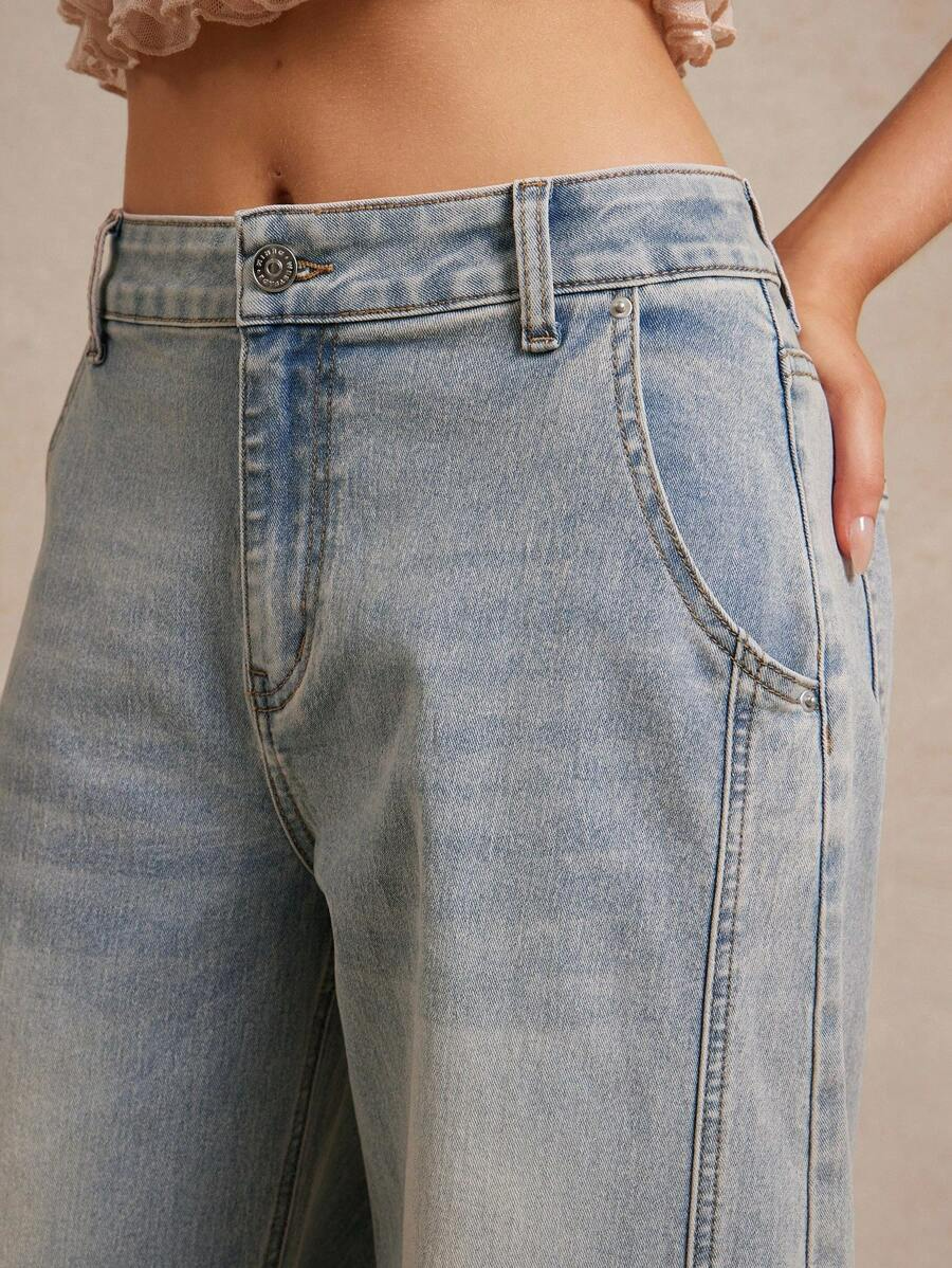 Lucero – Pantalón Denim Wide Light