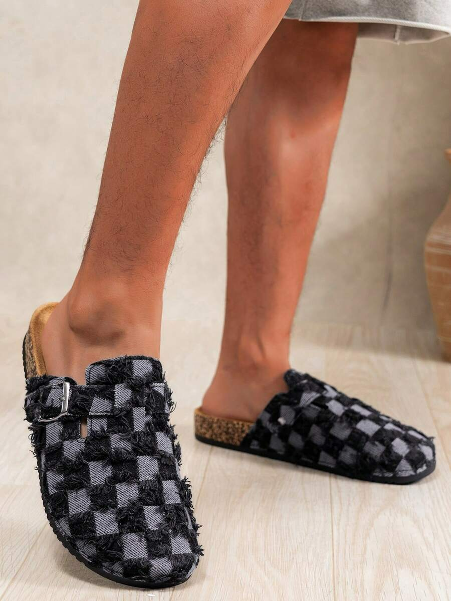 Bruno - Zueco Denim Fringe