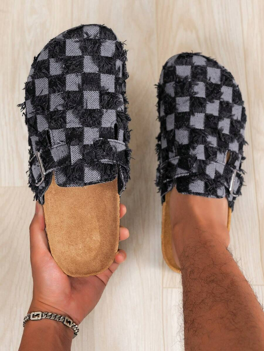 Bruno - Zueco Denim Fringe