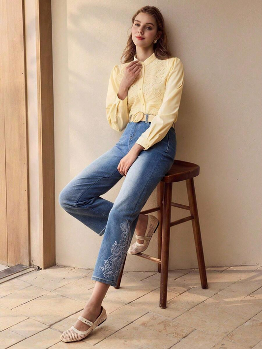 Brisa - Blusa de Encaje Elegante