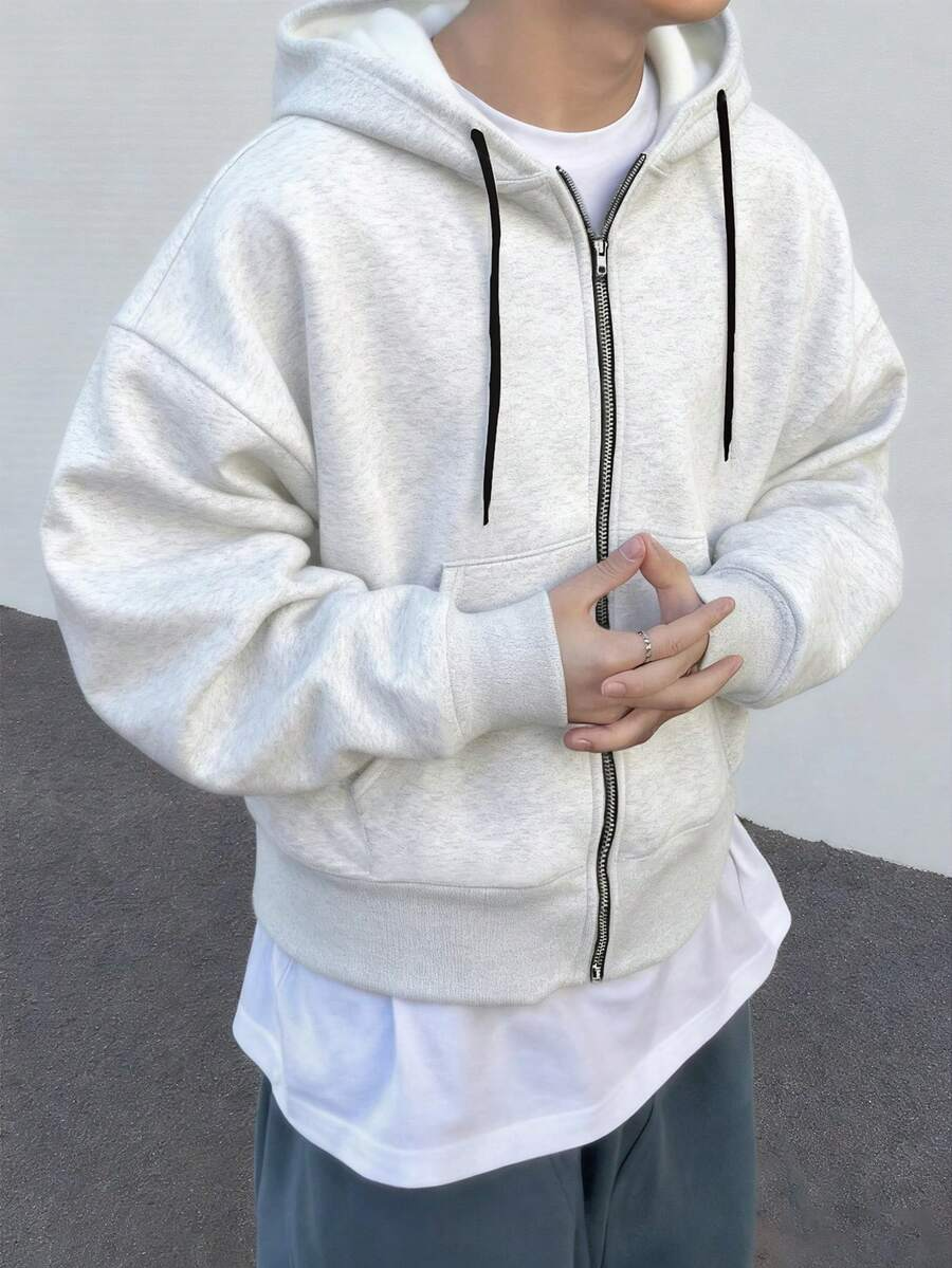 Hugo - Sudadera con Cremallera Estilo Minimalista