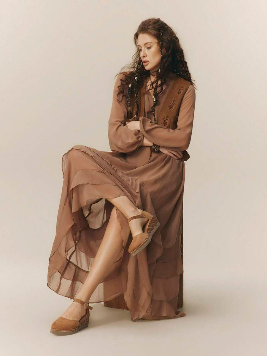 Luana - Cuña de Esparto con Correa de Tobillo