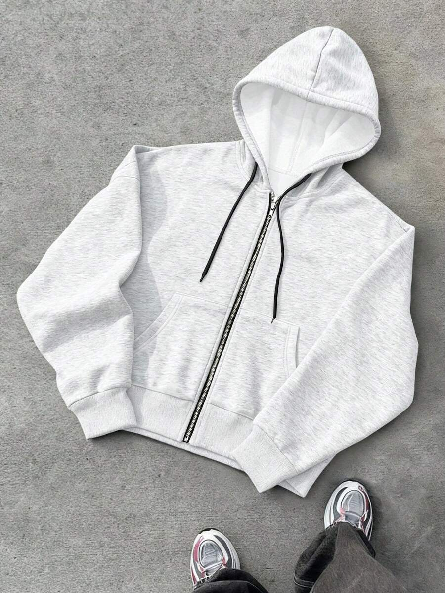 Hugo - Sudadera con Cremallera Estilo Minimalista