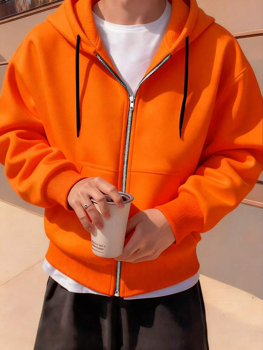 Hugo - Sudadera con Cremallera Estilo Minimalista