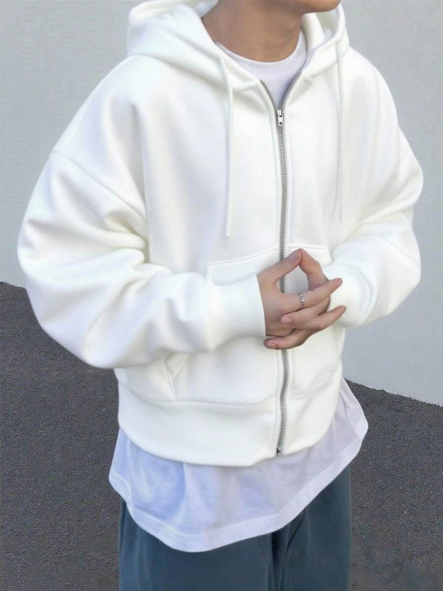 Hugo - Sudadera con Cremallera Estilo Minimalista