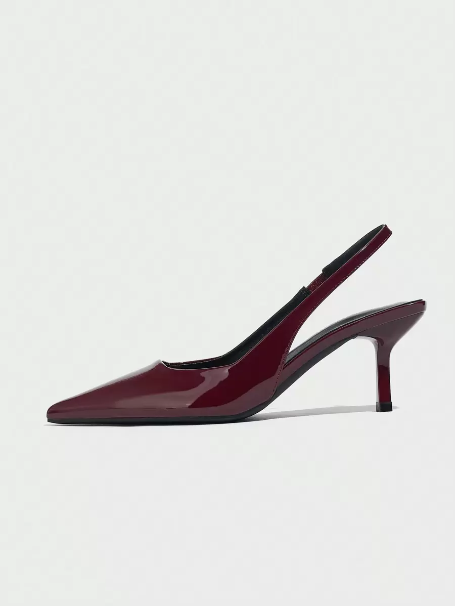 Vega - Slingback de Tacón Kitten con Punta Fina