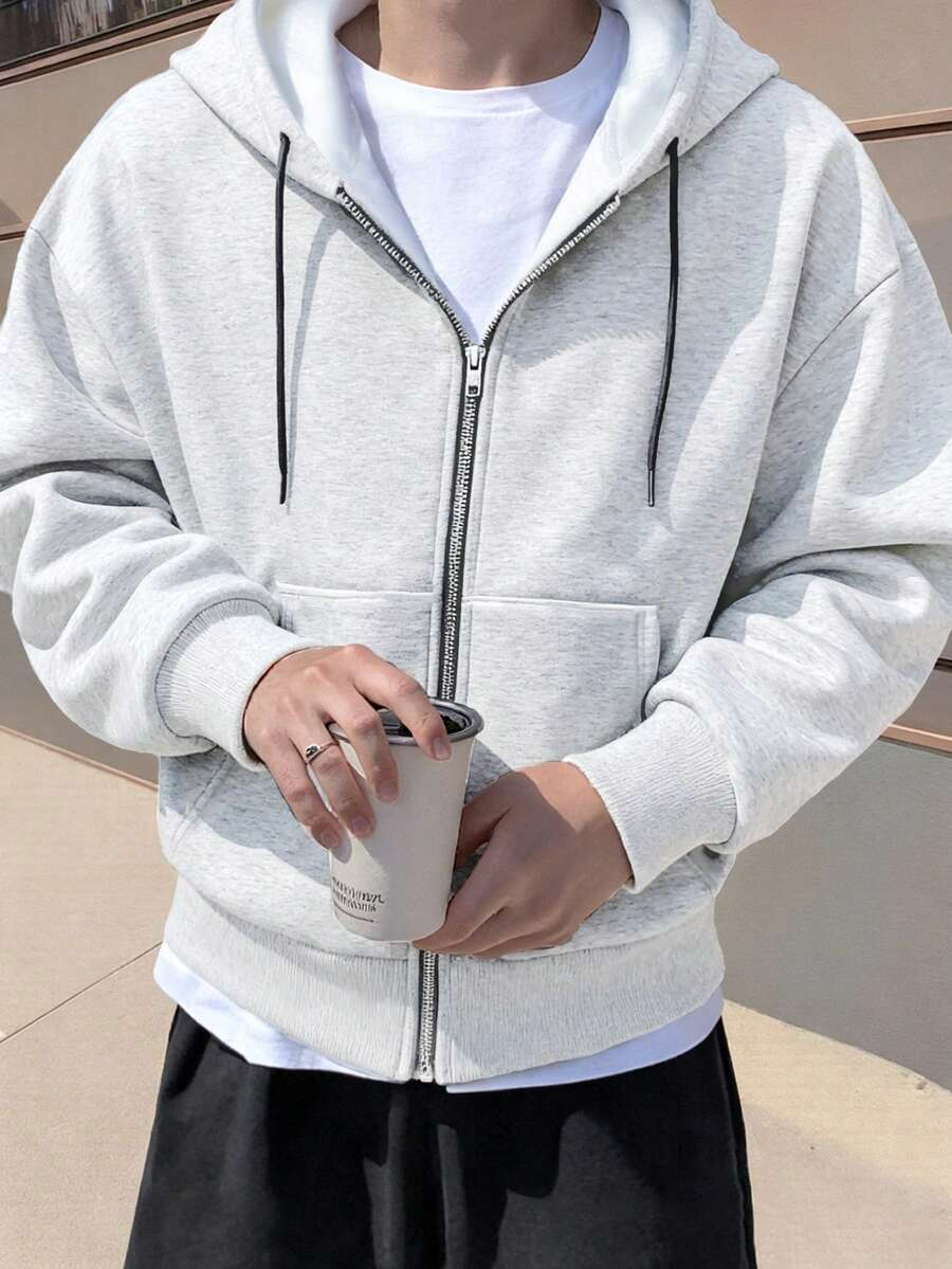 Hugo - Sudadera con Cremallera Estilo Minimalista