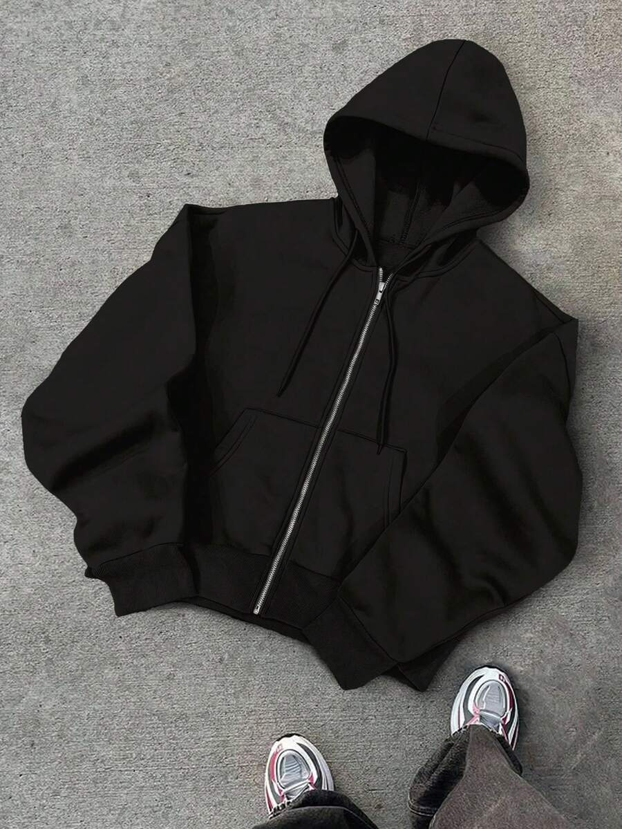 Hugo - Sudadera con Cremallera Estilo Minimalista