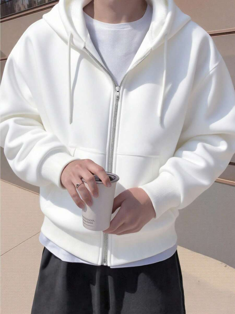 Hugo - Sudadera con Cremallera Estilo Minimalista