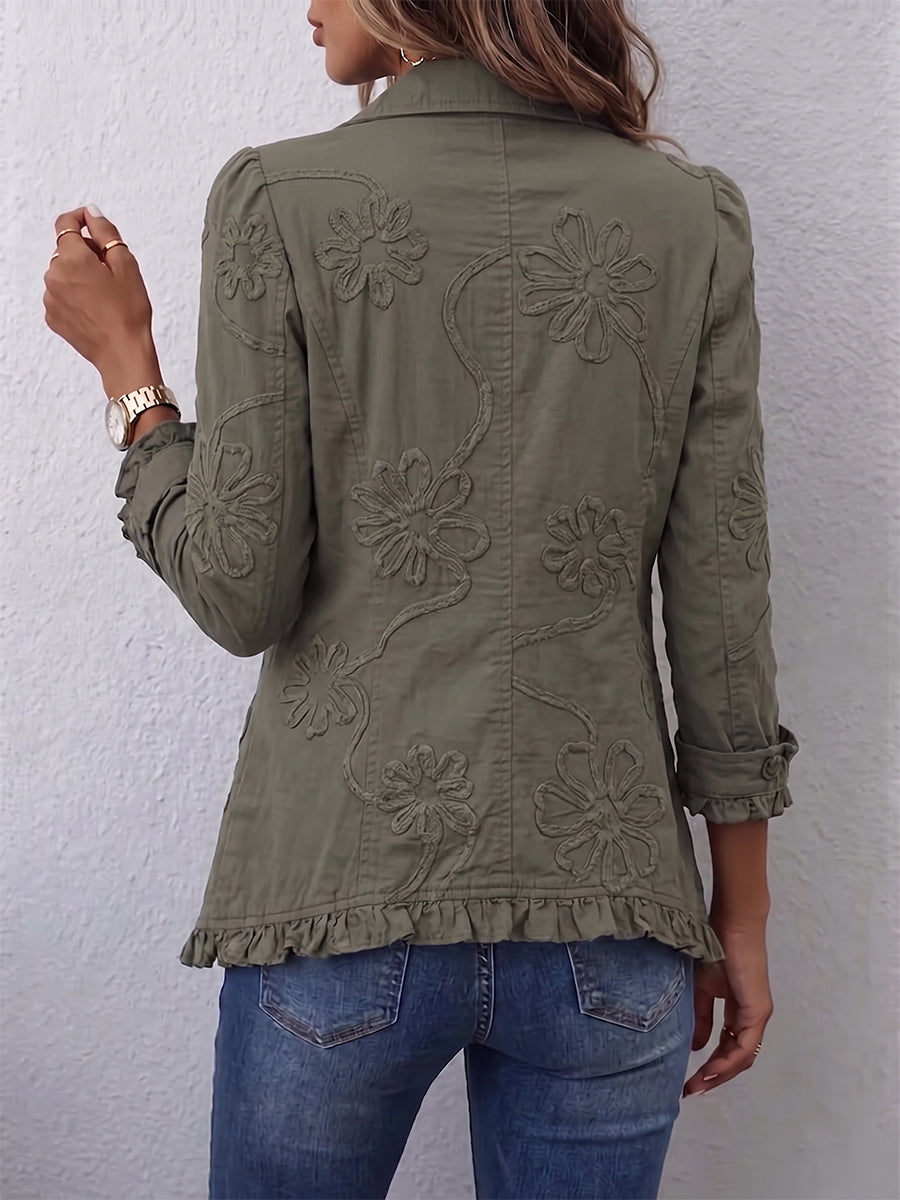 Siena | Chaqueta con Volantes y Botones