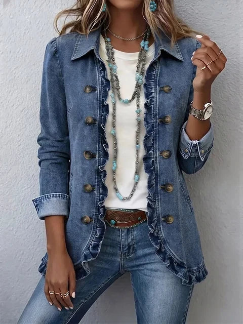 Siena | Chaqueta con Volantes y Botones