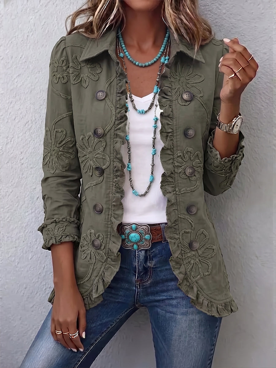 Siena | Chaqueta con Volantes y Botones